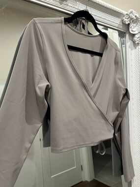 Lululemon Nulu Mauve Wrap Top